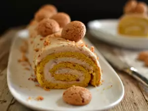 Brazo de gitano Amaretto con castañas