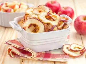 Chips de manzana con canela