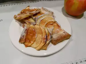 Hojaldre casero con manzanas