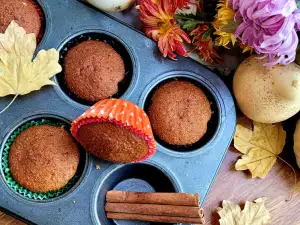 Muffins de calabaza con zumo de naranja natural