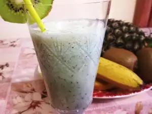 Batido de plátanos con kiwi