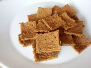 Crackers de lentejas rojas sin gluten