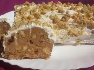 Rollo de galleta con manzana