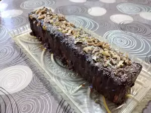 Brazo de galletas con chocolate (receta fácil)