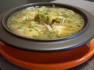 Sopa de coles de Bruselas