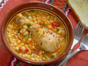 Potaje de alubias con pollo