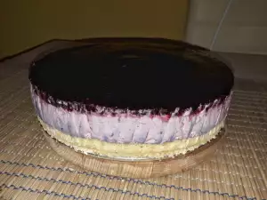 Tarta de queso con arándanos (sin hornear)