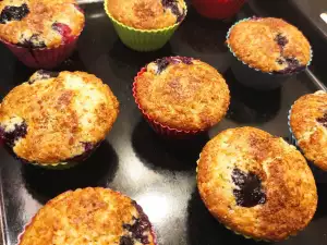 Muffins de arándanos y canela