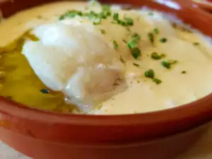 Pescado blanco con salsa Alfredo