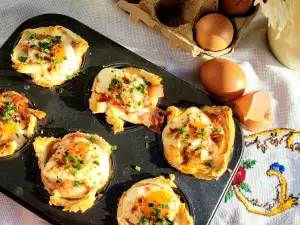 Huevos en moldes de muffins