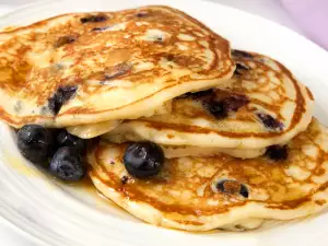 Tortitas americanas con arándanos