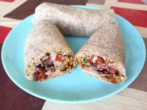 Burritos de coliflor y tofu