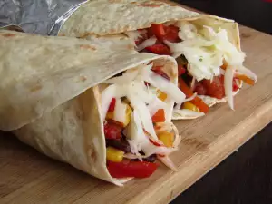 Burrito vegetariano (receta auténtica)