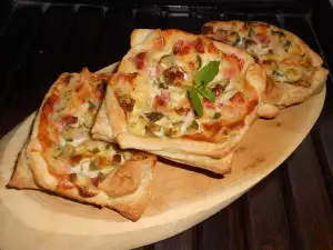 Mini pizzas de hojaldre