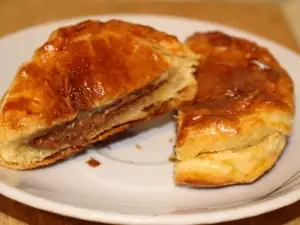 Hojaldres con mantequilla de cacahuetes y chocolate