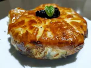 Camembert en masa filo con arándanos