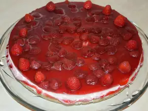 Tarta de queso con fresas fácil