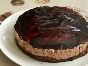 Delicioso cheesecake de chocolate sin horno