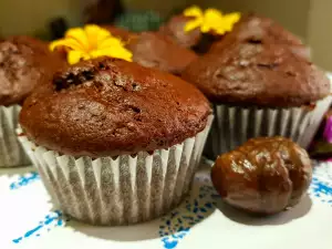 Muffins de chocolate y castañas