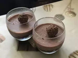 Parfait de cocolate en vasitos