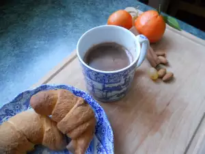 Chocolate caliente con vino tinto