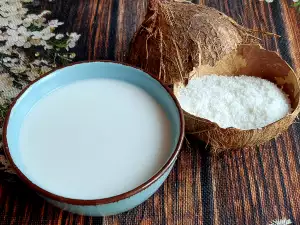 Leche de coco, a partir de coco rallado