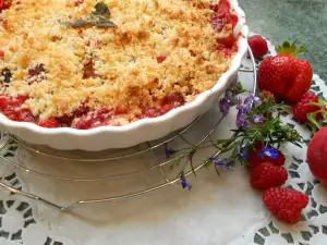 Crumble con frutas frescas