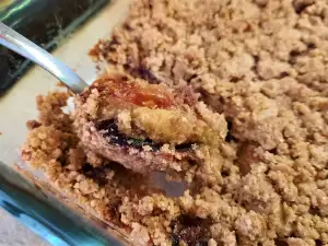 Crumble de ciruelas y nectarinas