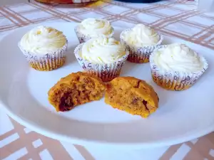 Cupcakes de calabaza con pasas y nueces