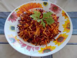 Ensalada de remolacha y zanahorias