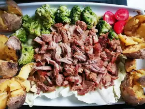 Cerdo desmenuzado según una receta americana (Pulled Pork Day)