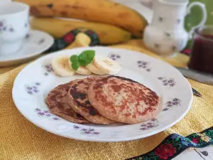 Tortitas dietéticas con avena y plátano