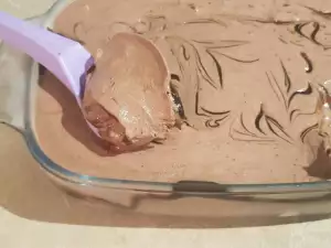 Helado casero de plátano y chocolate