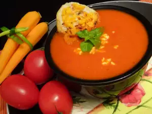 Crema de tomates y zanahorias