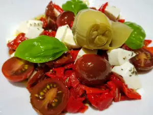 Ensalada con aliño de hierbas aromáticas