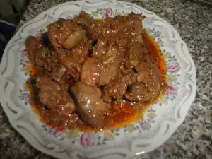 Higaditos de pollo encebollados