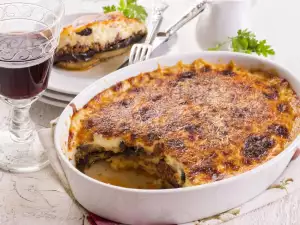 Moussaka de calabacines y berenjenas