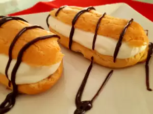 Éclairs con crema especial