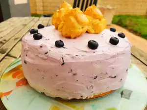 Tarta Éclair de Arándanos