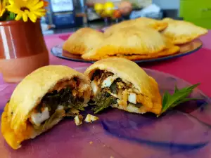 Empanadas de espinacas y tomate