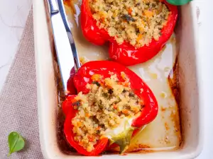 Pimientos rellenos de quinoa