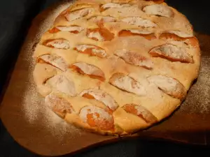 Focaccia dulce de albaricoques