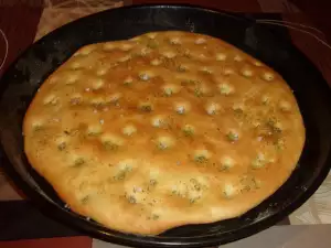 Focaccia con romero y sal marina