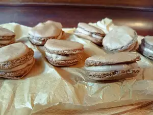 Macarons frenceses con crema de mascarpone