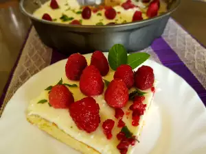 Tarta francesa de frambuesas