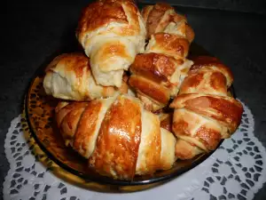 Croissants franceses de mantequilla