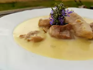 Fricasé de pavo al romero