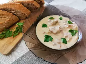 Fricasé de pavo con yogur