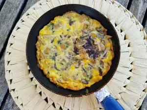 Mi frittata de verduras y queso