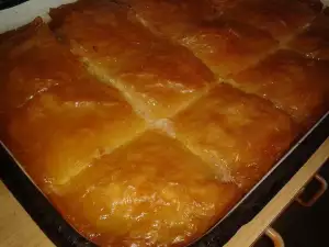 Postre griego Galaktoboureko